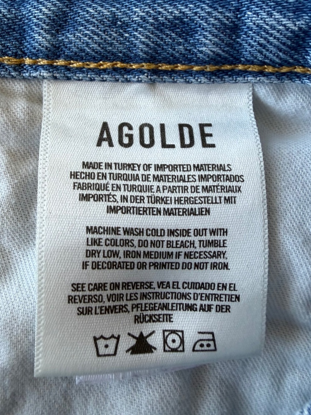 Agolde Parker Long Short in Swapmeet - Picture 5 of 8